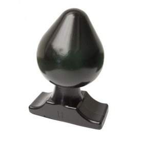 Чёрная анальная пробка All Black Gijs Butt Plug - 19 см.